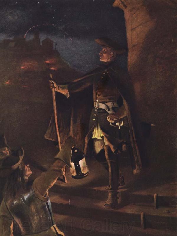 Gustaf Cederstrom den 30 november 1718 Spain oil painting art